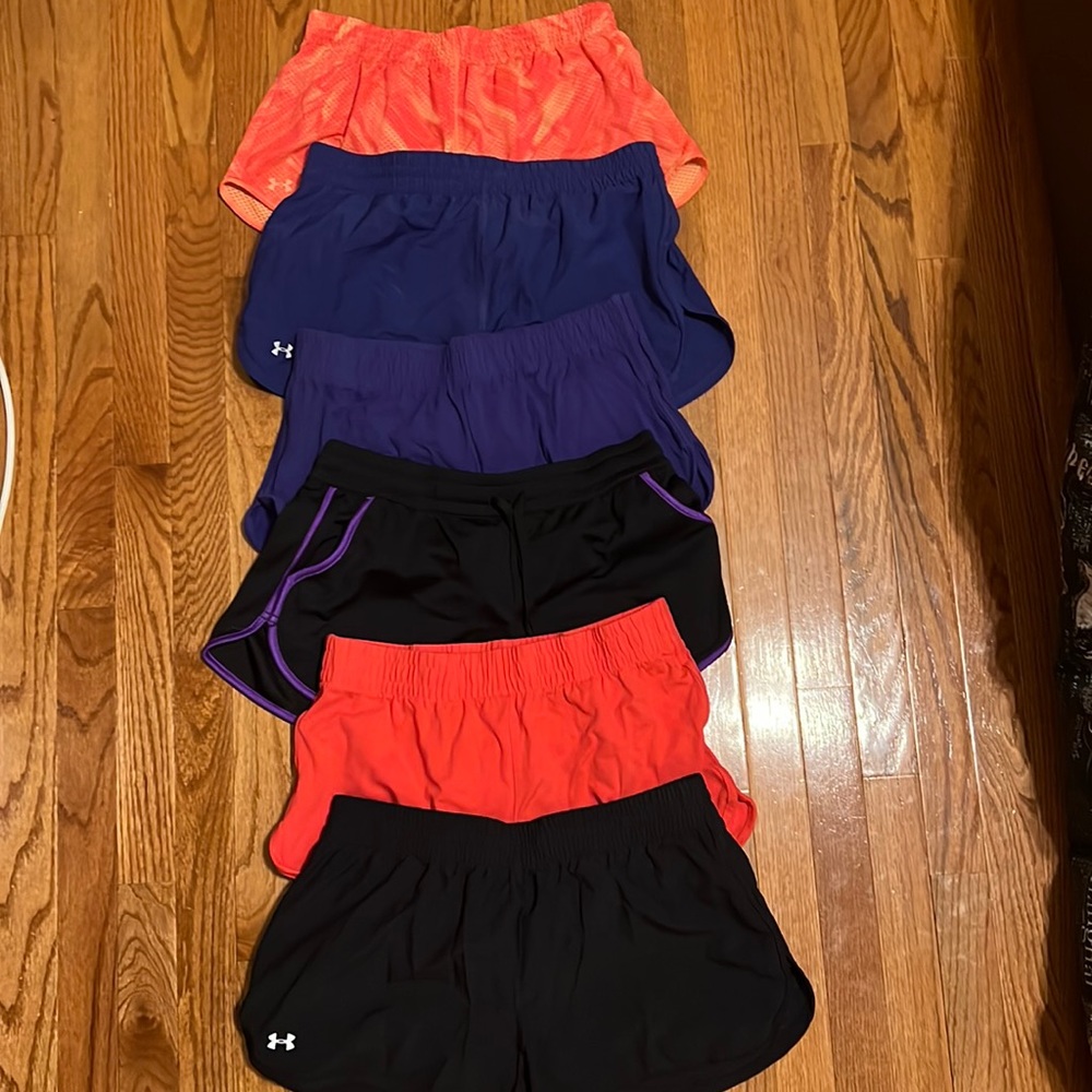 Under Armour Workout Shorts Set of 6, Size Medium
